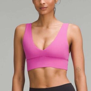 Lululemon Align V Neck Bra Pow Pink Tone Size 12 NWT